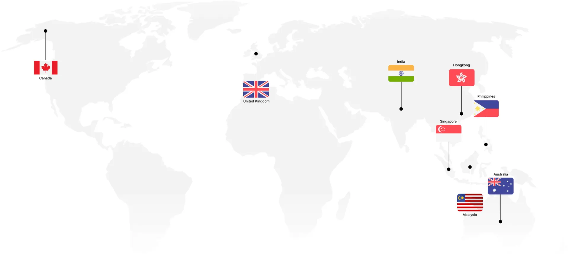 Map of SRKay's global office locations
